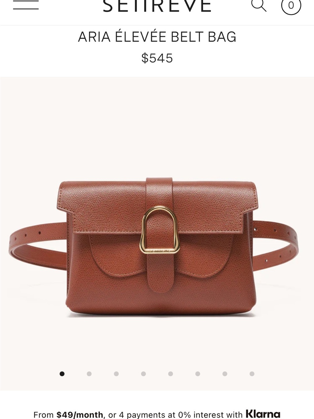 Senreve Aria Élevée Belt Bag in brown